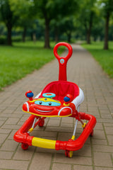 Car Design Baby Walker with Push Handle  For 6–18 Months