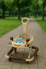 Car Design Baby Walker with Push Handle  For 6–18 Months