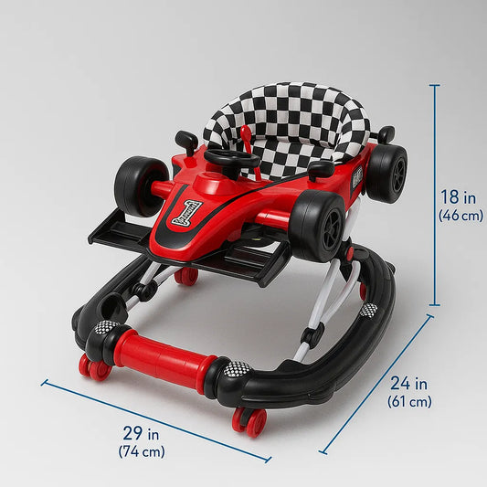 Racing Car Baby Walker  For 6–18 Months
