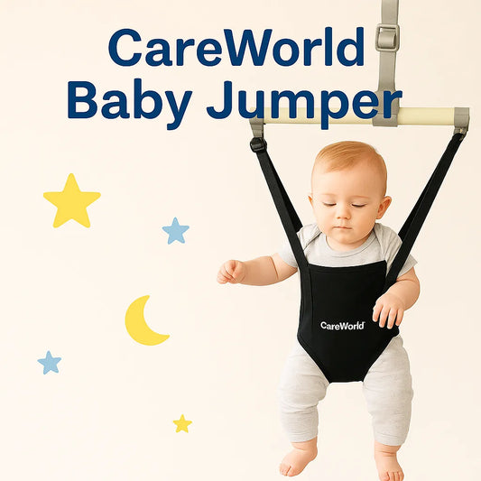 CareWorld Baby Door Jumper – Adjustable Bouncer Swing for Active Play & Muscle Development