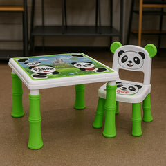 Kids Panda Table & Chair Set  Cute and Durable Learning Furniture