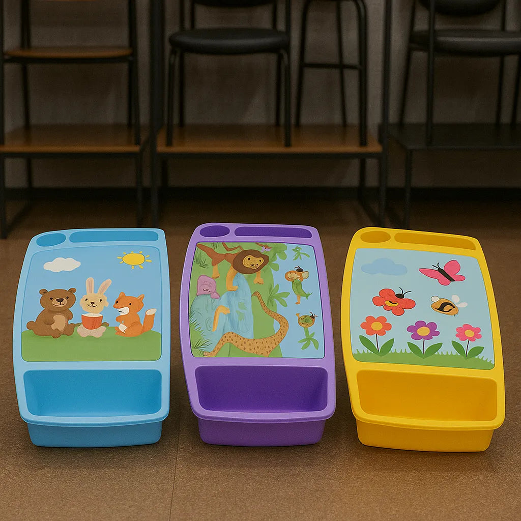 Kids Portable Study & Activity Lap Desk  Fun Cartoon Design