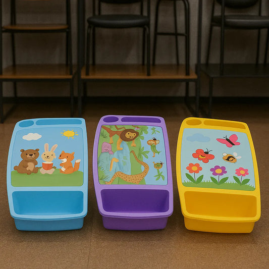 Kids Portable Study & Activity Lap Desk  Fun Cartoon Design
