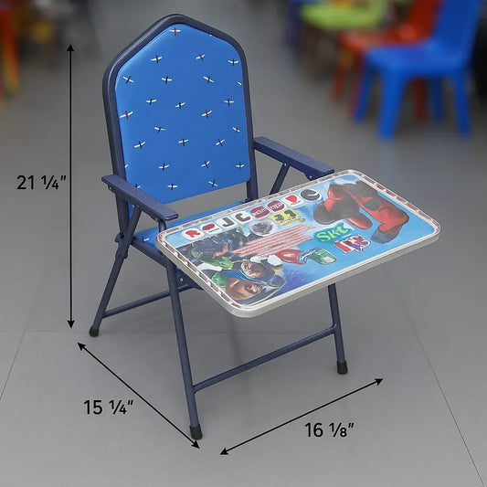 Kids Study Chair with Writing Table  Foldable & Comfortable Design
