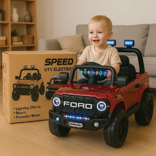 Ford Electric Ride-On Car for Kids – UTV Speed Edition with Lights, Music & Powerful Motor