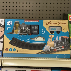 Vintage Steam Train Toy Set with Track – Lights & Sounds (6+ Years)