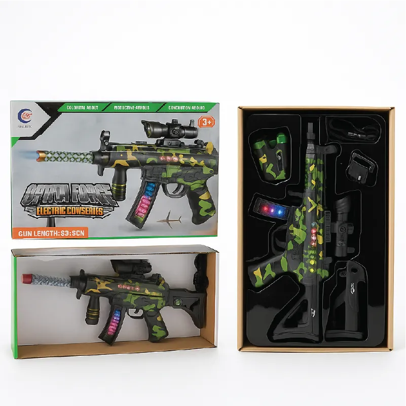 Optical Force Electric Toy Gun with Lights & Sounds – Camo Design (3+ Years)