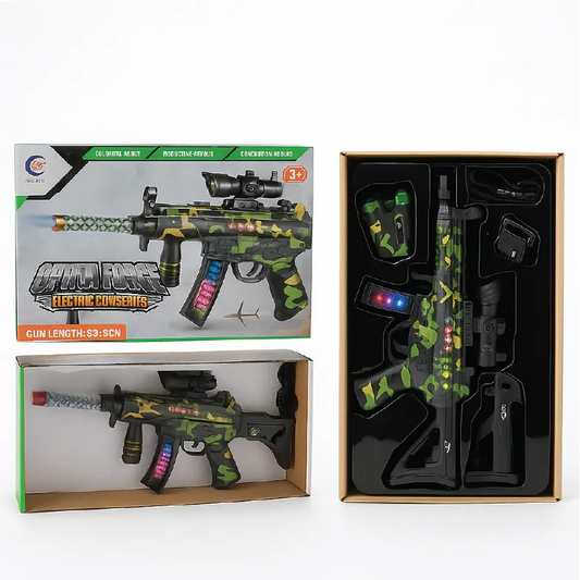 Optical Force Electric Toy Gun with Lights & Sounds – Camo Design (3+ Years)