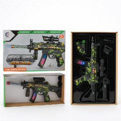 Optical Force Electric Toy Gun with Lights & Sounds – Camo Design (3+ Years)