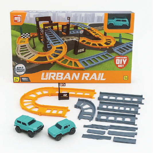 Urban Rail DIY Car Track Set – Racing Adventure with Cars (3+ Years)