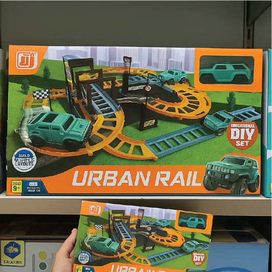 Urban Rail DIY Car Track Set – Racing Adventure with Cars (3+ Years)