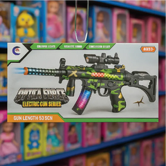 Optical Force Electric Toy Gun with Lights & Sounds – Camo Design (3+ Years)