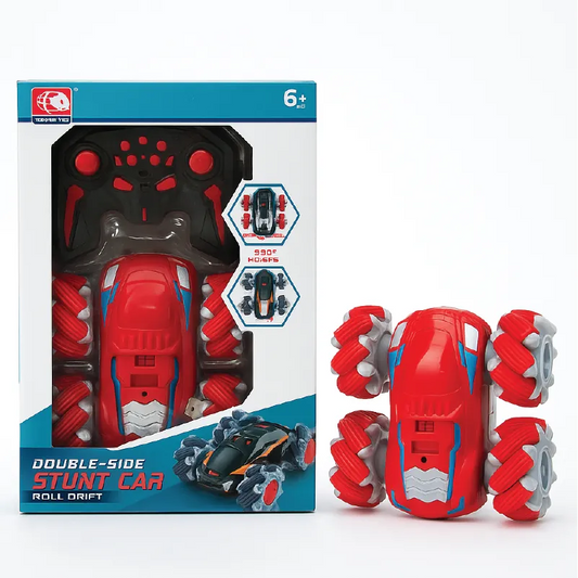 Double-Side RC Stunt Car – 360° Roll Drift Remote Control Car with LED Lights (6+ Years)