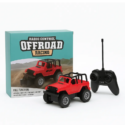 RC Off-Road Racing Car – Remote Control Jeep with Lights & Full Function (3+ Years)