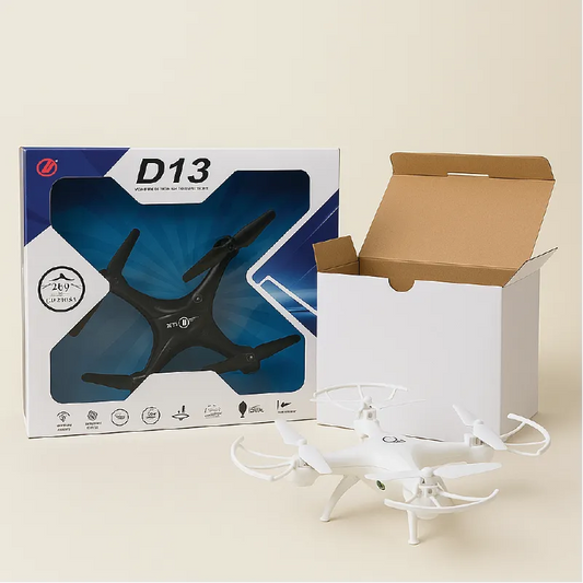 D13 RC Drone QuadCopter Toy – 2.4GHz Remote Control with 360° Flip Function (Kids & Beginners)