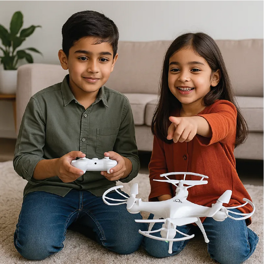 D13 RC Drone QuadCopter Toy – 2.4GHz Remote Control with 360° Flip Function (Kids & Beginners)