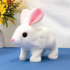 White Bunny Plush Toy – Soft and Fluffy Stuffed Animal for Kids