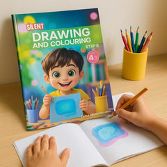 Golden Drawing and Colouring Book – Step B with Free Colours
