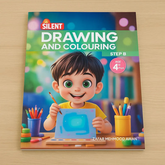 Golden Drawing and Colouring Book – Step B with Free Colours