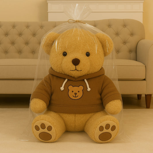 Large Hoodie Teddy Bear Plush Toy – 40 to 60 cm Soft Stuffed Gift