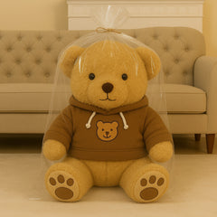 Large Hoodie Teddy Bear Plush Toy – 40 to 60 cm Soft Stuffed Gift