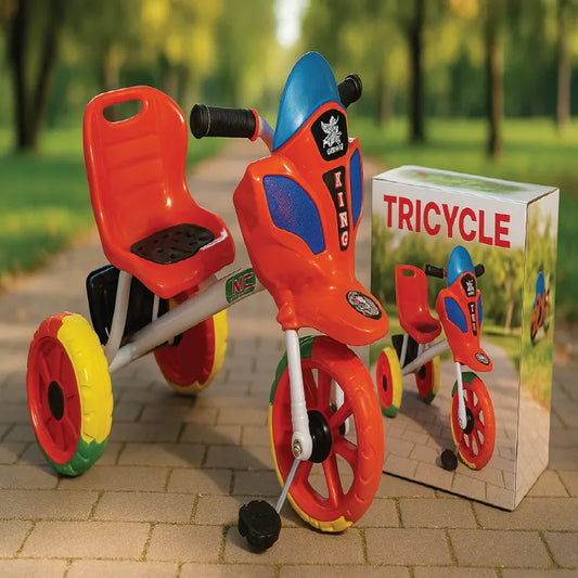Sporty King Tricycle with Colorful Wheels