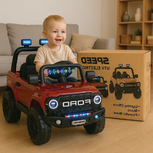 Ford Electric Ride-On Car for Kids – UTV Speed Edition with Lights, Music & Powerful Motor