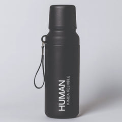 Premium Vacuum Flask Bottle – Hot &  Cold Stainless Steel Thermos with Travel Strap (Purple, Black, Blue)