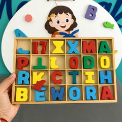 Wooden Alphabet Letters Set – Educational Montessori Learning Toy for Kids
