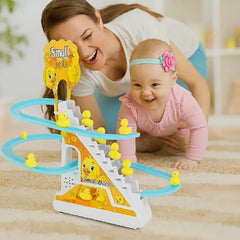 Small Duck Slide Toy with Music &amp; Lights – Fun Climbing & Sliding Track Play Set for Kids (Age 3+)