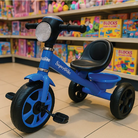 Dolphin Kids Tricycle – Strong & Stylish Ride for Toddlers (Red | Blue | Yellow)