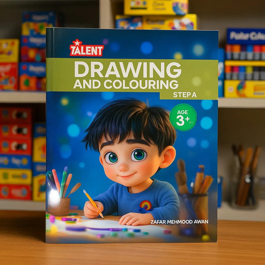 Talent Drawing and Colouring Book – Step A (Age 3+) (Copy)