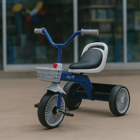 Classic Kids Tricycle with Front Basket  Durable Pedal Ride-On for Toddlers