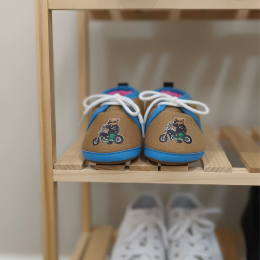 Cute Baby Soft Booties with Cartoon Print – Warm & Comfortable Winter Shoes