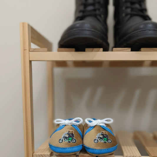 Cute Baby Soft Booties with Cartoon Print – Warm & Comfortable Winter Shoes