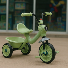 Classic Kids Tricycle with Rear Basket – Durable & Comfortable Ride for Toddlers