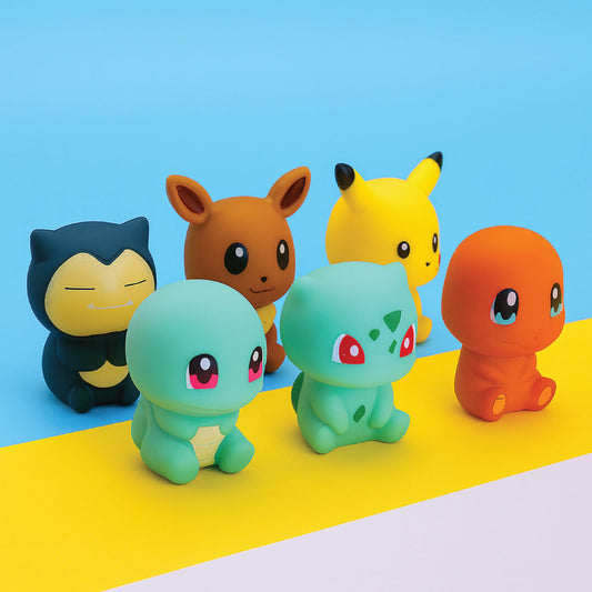 Set of 6 Cute Cartoon Character Toys – Soft Collectible Figures for Kids