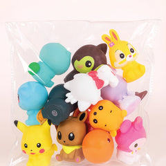 Set of 6 Cute Cartoon Character Toys – Soft Collectible Figures for Kids
