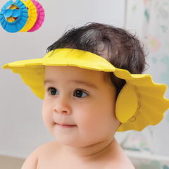 Baby Shower Cap – Adjustable Bathing Hat for Kids with Eye & Ear Protection (Multi-Color, 0–6 Years)