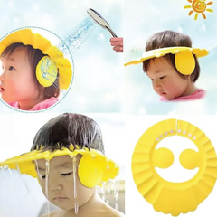 Baby Shower Cap – Adjustable Bathing Hat for Kids with Eye & Ear Protection (Multi-Color, 0–6 Years)