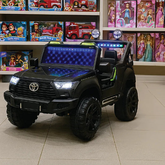 Kids Toyota Prado Electric Ride-On Car – 12V Battery Powered with Remote, Music & LED Lights