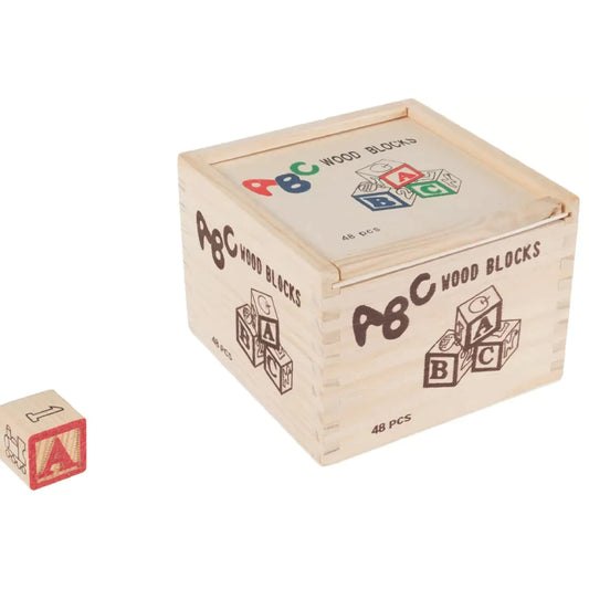 Wooden ABC Blocks for Kids – Alphabet, Numbers & Learning Educational Toy