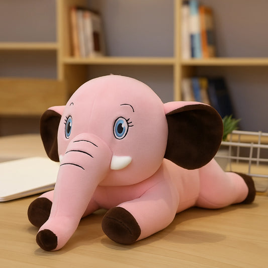 Cute Pink Elephant Plush Toy with Big Ears (30–40 cm) – Soft & Cuddly Gift