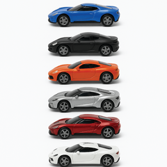 Die-Cast Model Car Set – Pack of 6 Mini Alloy Cars (1:50 Scale, Multi-Color)