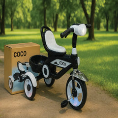 Coco Luxury Tricycle with LED Wheels & Rear Storage Basket