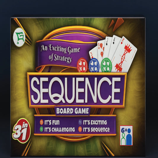 Sequence Strategy Board Game – Fun & Challenging Family Game (Ages 6+)
