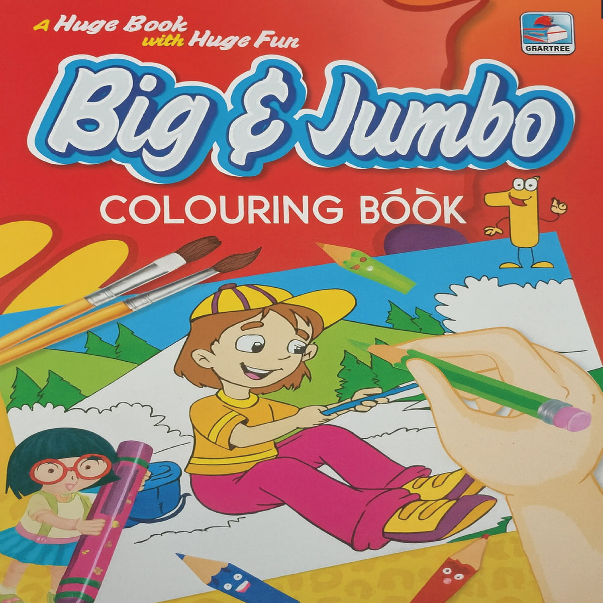 Big &Jumbo Colouring Book – Fun Activity Book (Ages 4 to 10 Years)