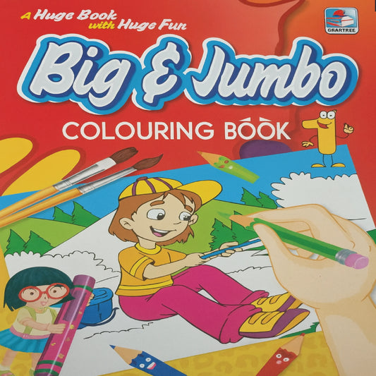 Big &Jumbo Colouring Book – Fun Activity Book (Ages 4 to 10 Years)