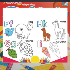 Big &Jumbo Colouring Book – Fun Activity Book (Ages 4 to 10 Years)