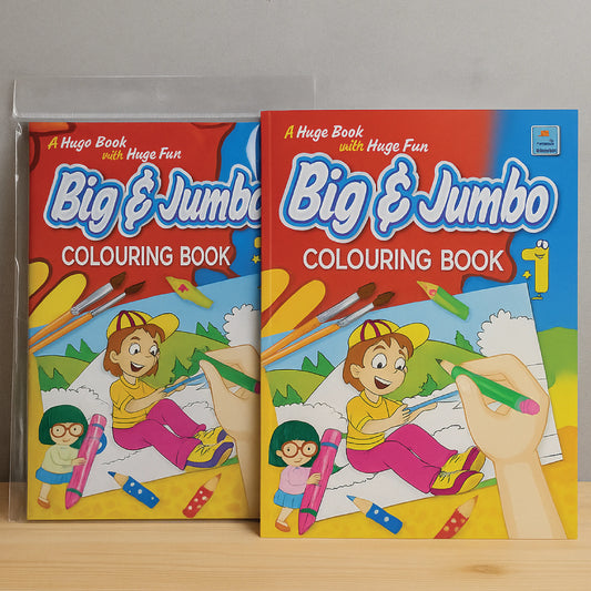 Big &Jumbo Colouring Book – Fun Activity Book (Ages 4 to 10 Years)
